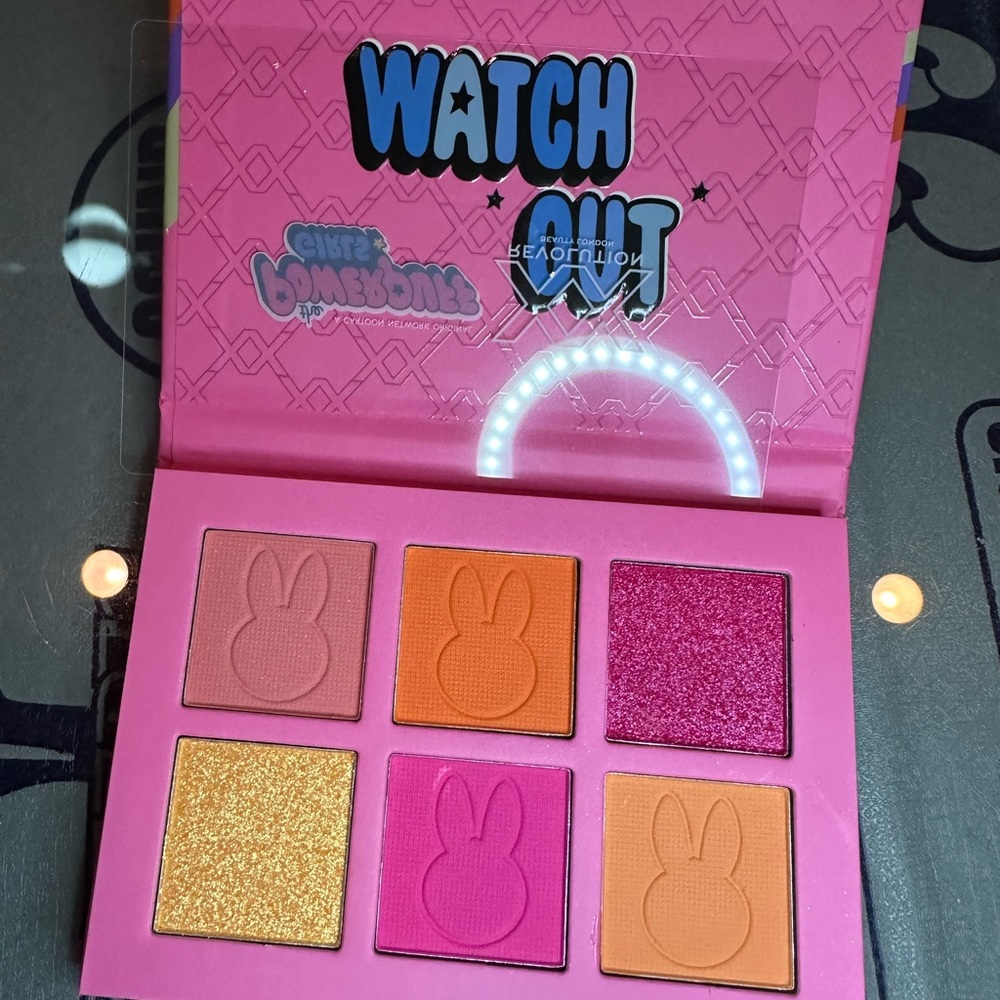 ⚡️PowerPuff Girls BLOSSOM 6 Shade Color Pan Eyeshadow Palette COLLECTOR
